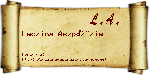 Laczina Aszpázia névjegykártya